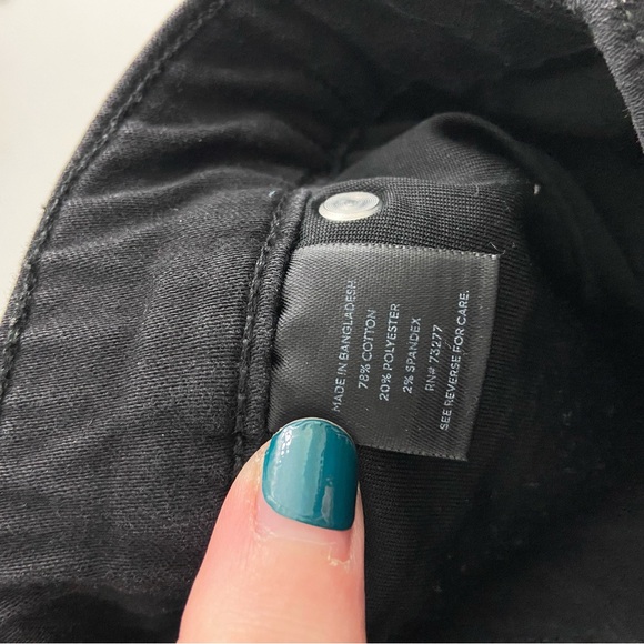 EUC Simply Vera Verawang‎ women’s black skinny fit leggings pull on pants large - Picture 6 of 7